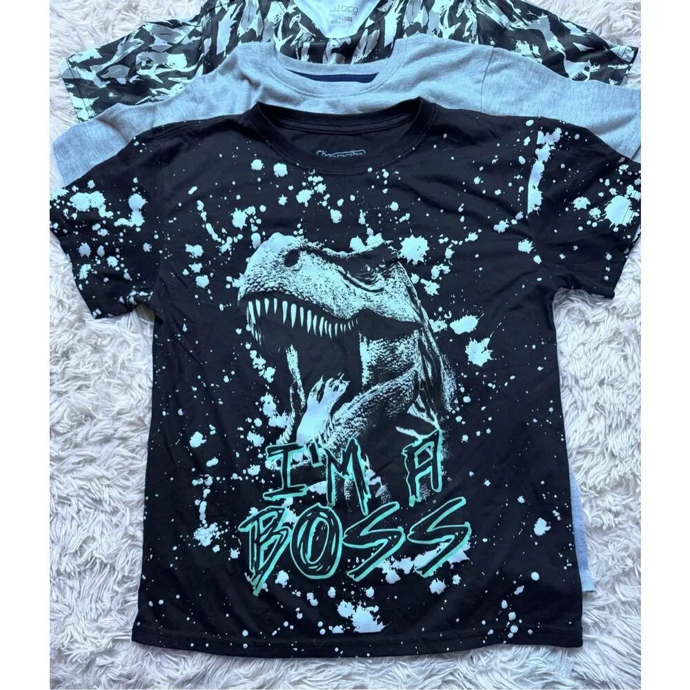 3 piece boys graphic T-shirt bundle size L 14-16 & XL16 by Cat & Jack, Fresh Lau